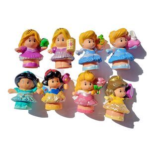 Fisher Price Little People Disney Princess Snow White Cinderella, Belle Lot of 8
